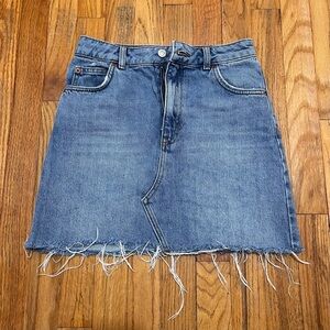 Topshop Denim Mini Skirt Size 2